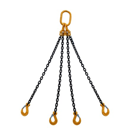 Starke Chain Sling, 5/16in, G80, Sling Hook, 4 ft SCSG80516-4LS-4